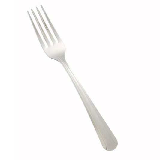 Winco Dinner Forks, 7in, Dominion Pattern, Silver, Pack Of 12 Forks