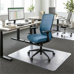Lorell Economy Studded Chair Mat, 46in x 60in