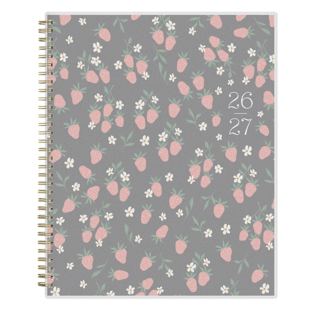 2027 Blue Sky Merrie Dark Weekly/Monthly (18-Month) Planning Calendar, 8.5x11, 0%, Frosted PP, Jan-Dec, RY27