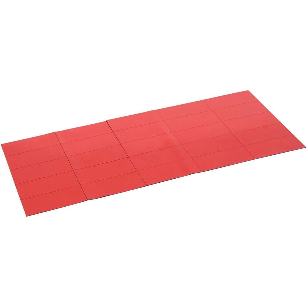 MasterVision 2in Magnetic Dry Erase Strips - 0.88in Length x 2in Width - Red - For Board, Color Coding - 1 Pack