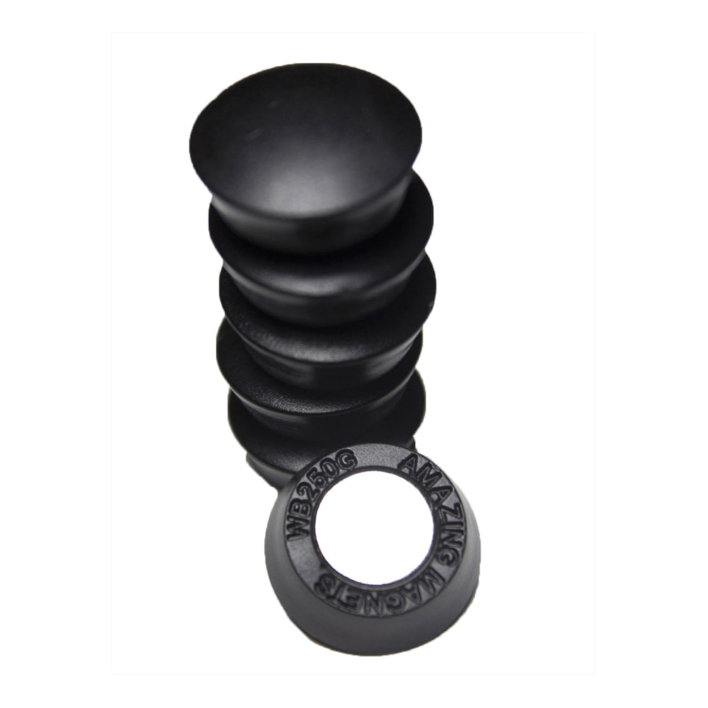 Ghent Rare Earth Magnets, Black, Pack Of 6 Magnets
