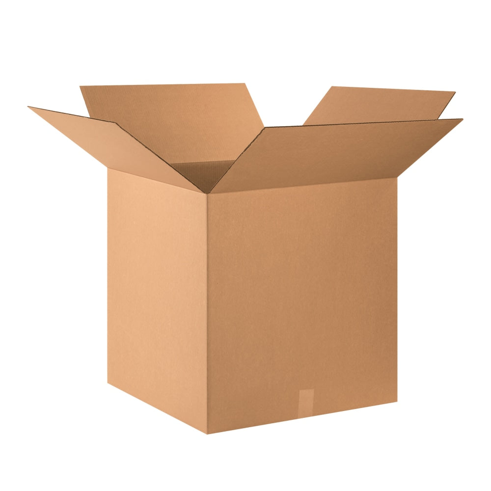 Partners Brand Heavy-Duty Single Wall Boxes, 24in x 24in x 24in, Kraft, Pack Of 10