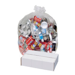 Highmark Linear Low Can Liners, 2-mil, 60 Gallons, 38in x 58in, Clear, Box Of 100