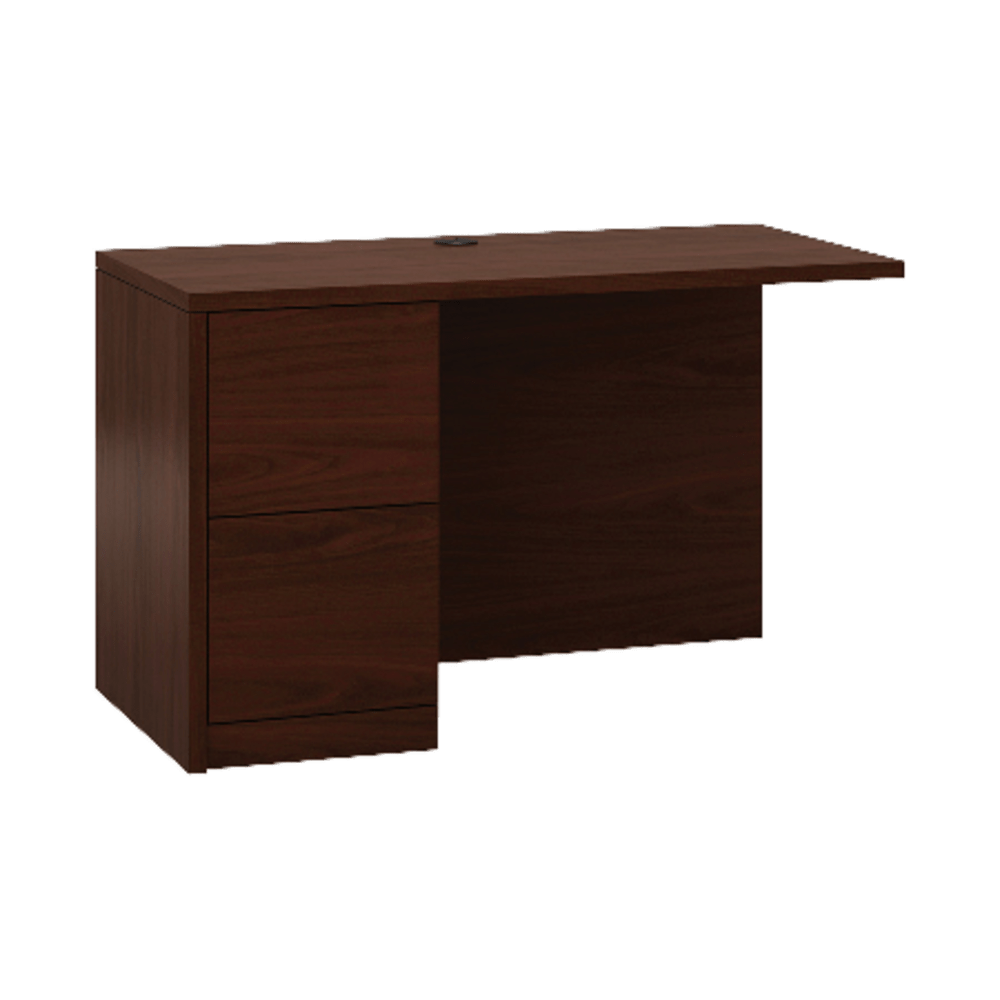 HON 10500 48inW Left Desk Return With 2 Full Drawers, Mahogany
