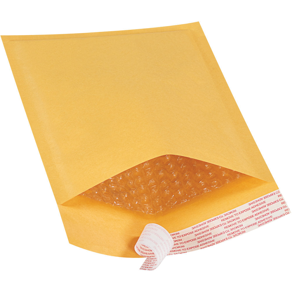 South Coast Paper Kraft Self-Seal Bubble Mailers, #0, 6in x 10in, Pack Of 150