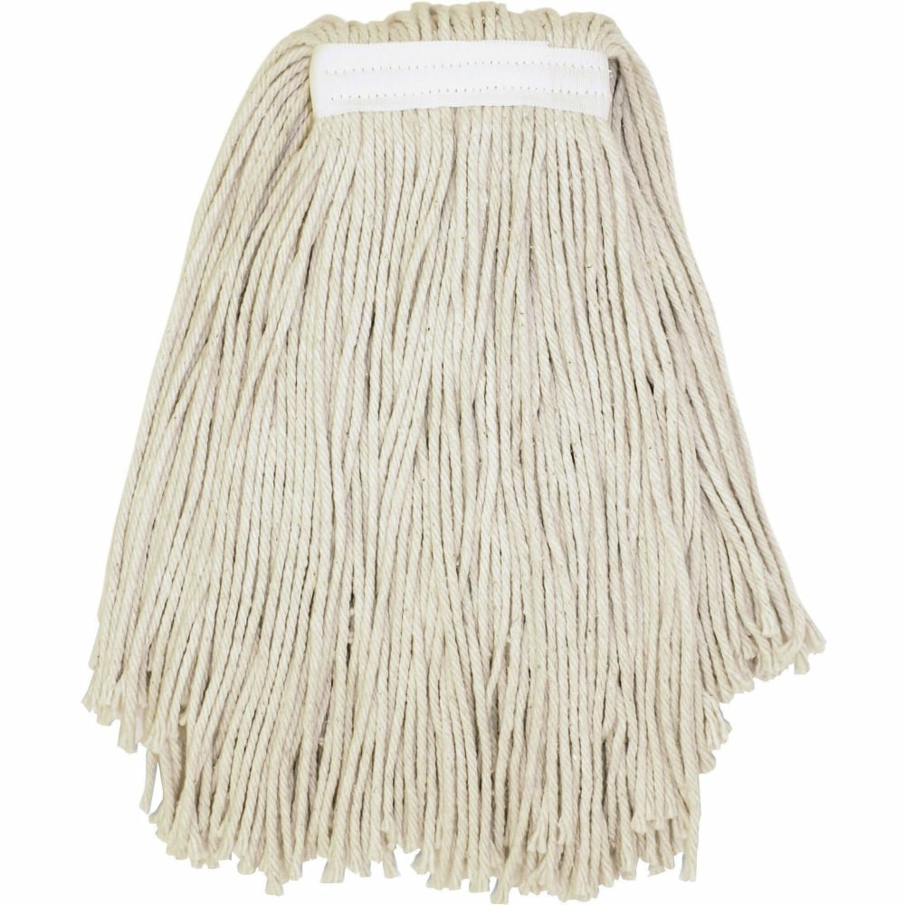 Genuine Joe Clamp-style Cotton Mophead - Cotton - Natural - 1 Each