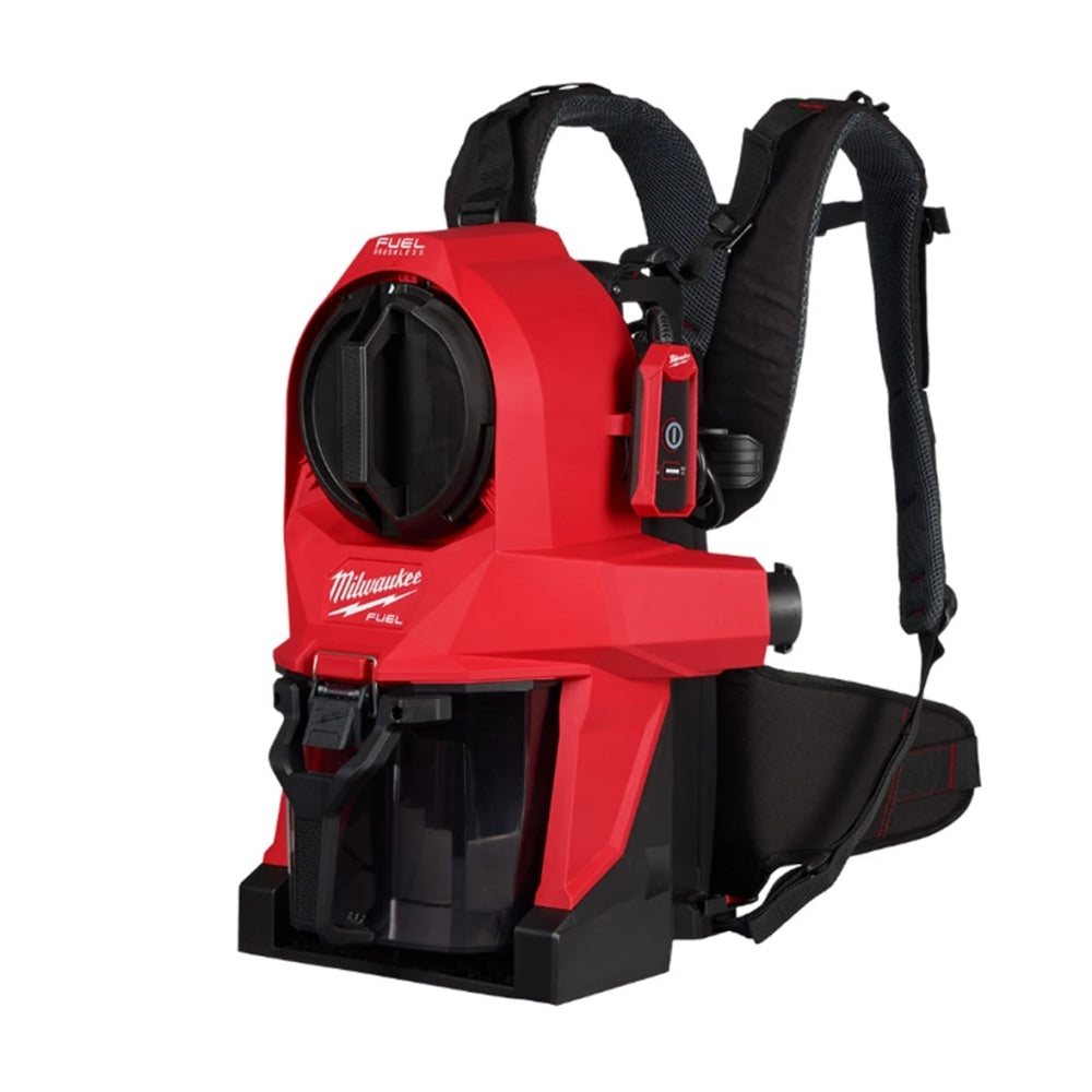 Milwaukee M18 Fuel Cordless Rechargeable HEPA Bagless Dry Commercial Backpack Vacuum