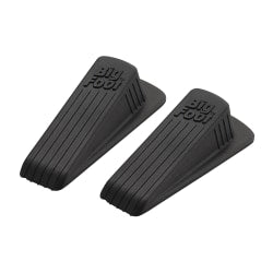 Master Caster Big Foot Doorstops, 1-1/4inH x 2inW x 4-3/4inD, Brown, Pack Of 2