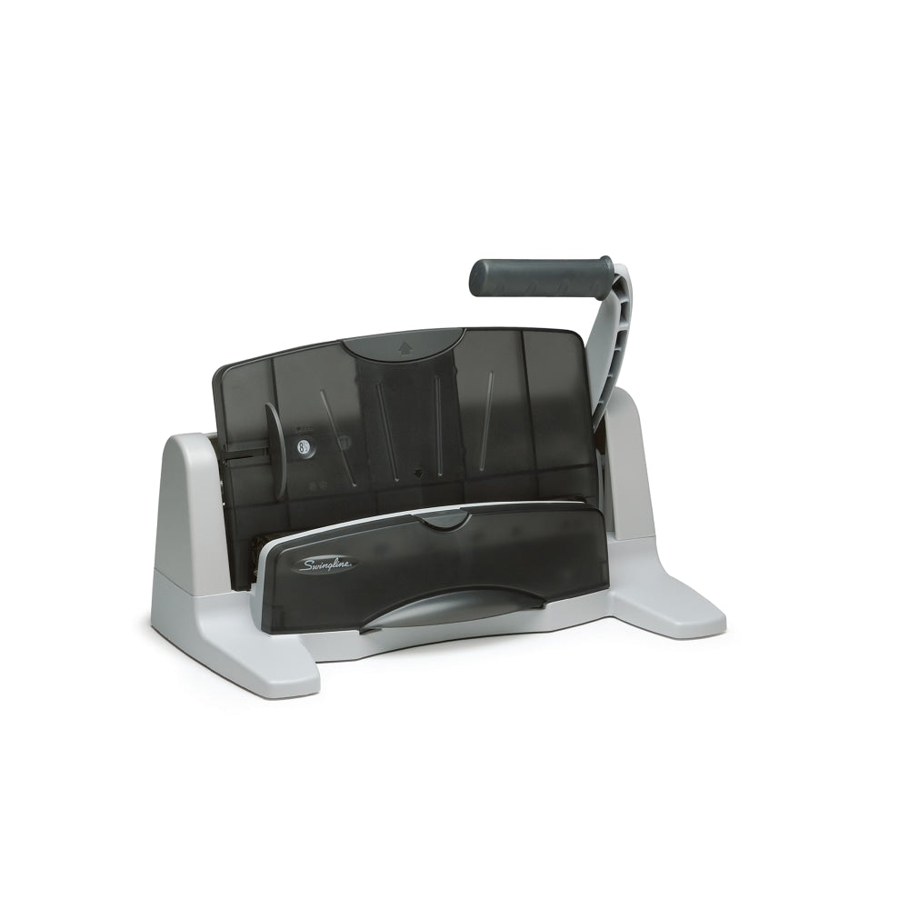 Swingline LightTouch Heavy-Duty Paper Punch, Charcoal/Gray