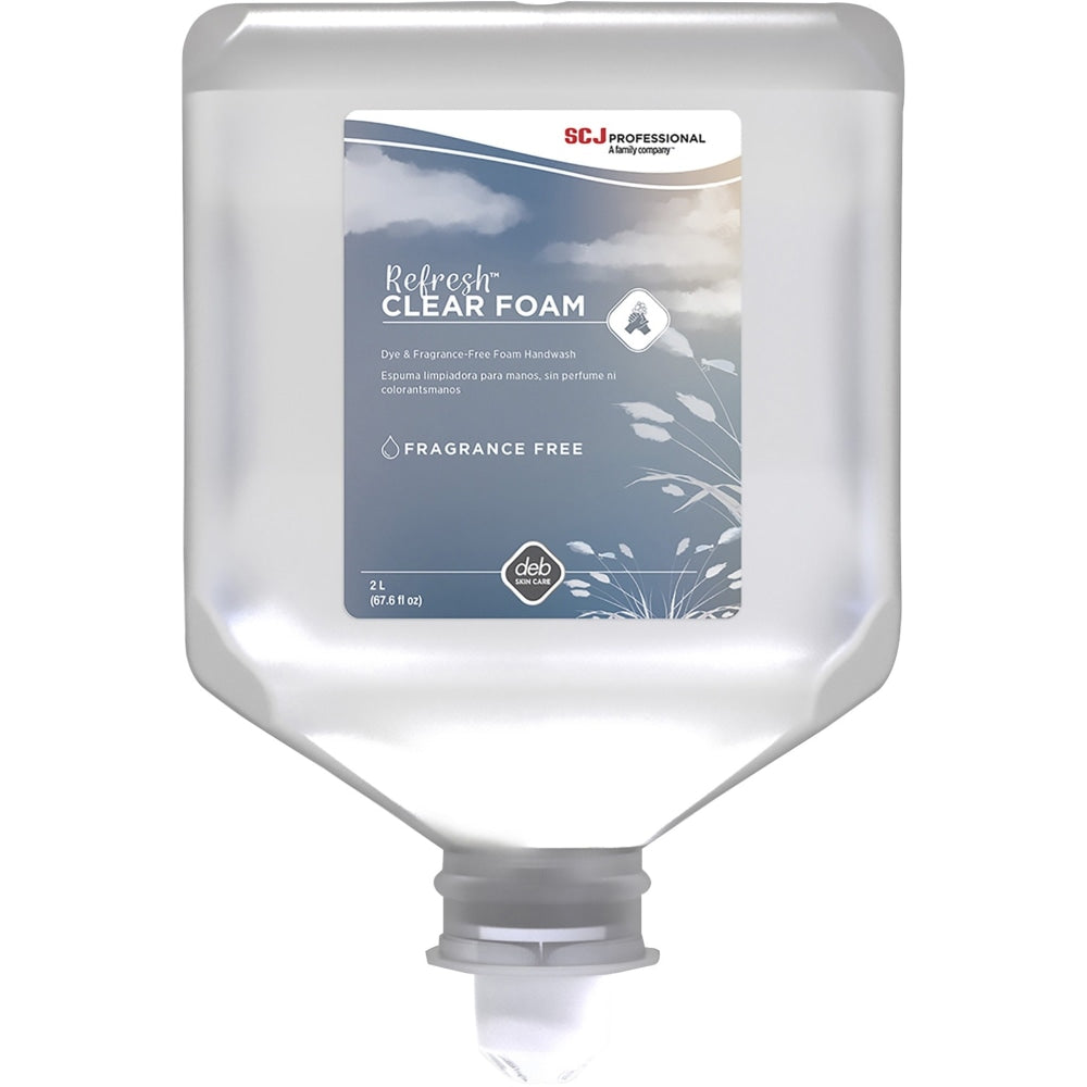 SC Johnson Refresh Clear Foam Hand Soap Refill, Unscented, 67.6 Oz