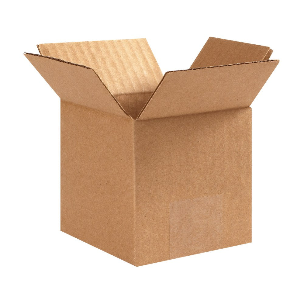 Partners Brand Corrugated Cube Boxes, 4in x 4in x 4in, Kraft, Pack Of 25