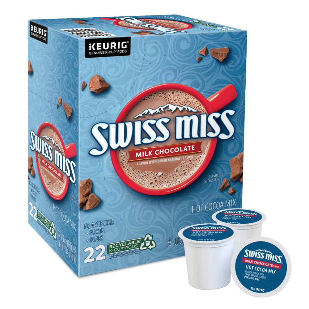 Swiss Miss Hot Cocoa Single-Serve K-Cup, Box Of 22