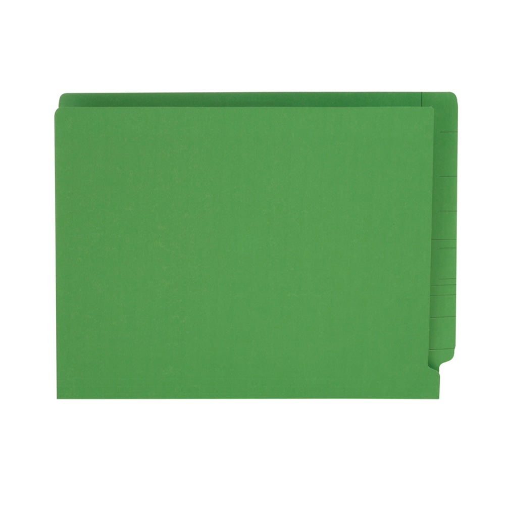 Pendaflex Color Straight-Cut End-Tab Folders, 8 1/2in x 11in, Letter Size, Green, Pack Of 100