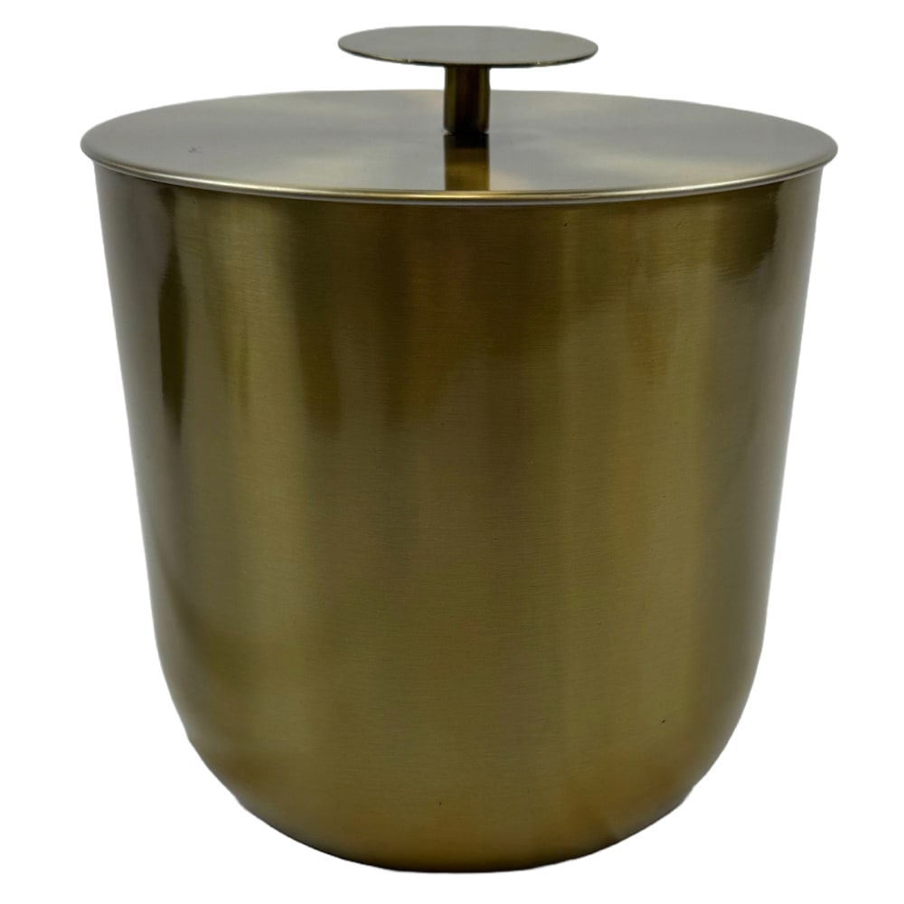 Hospitality Source Luxury Ice Buckets, 3-Quart, Gold, Set Of 8 Buckets