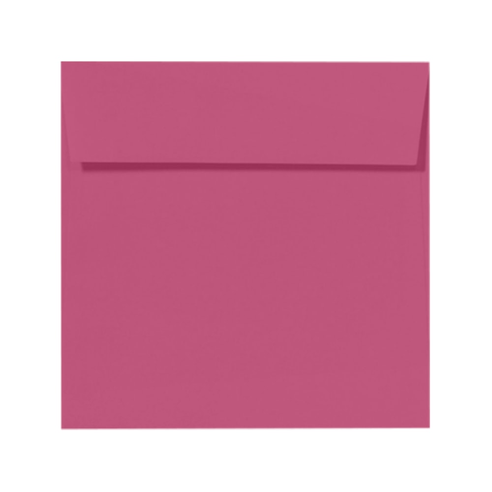 LUX Square Envelopes, 6 1/2in x 6 1/2in, Peel & Press Closure, Magenta, Pack Of 50