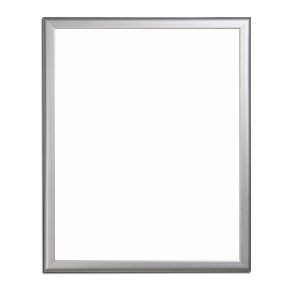 Azar Displays Non-Magnetic Dry-Erase Whiteboard, Melamine, 24in x 18in, Silver Aluminum Frame