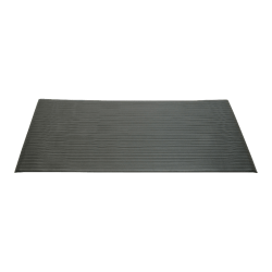 SKILCRAFT Vinyl Ribbed Anti-Fatigue Mat, 36in x 60in, Black (AbilityOne 7220-01-616-3624)