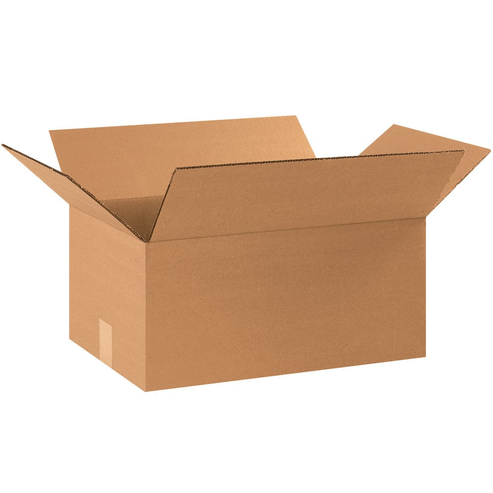 Partners Brand Heavy-Duty Boxes, 10inH x 12inW x 15inD, Kraft, Pack Of 25