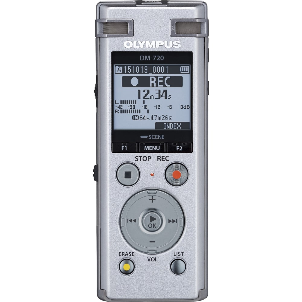 Olympus DM-720 4GB Digital Voice Recorder, Silver
