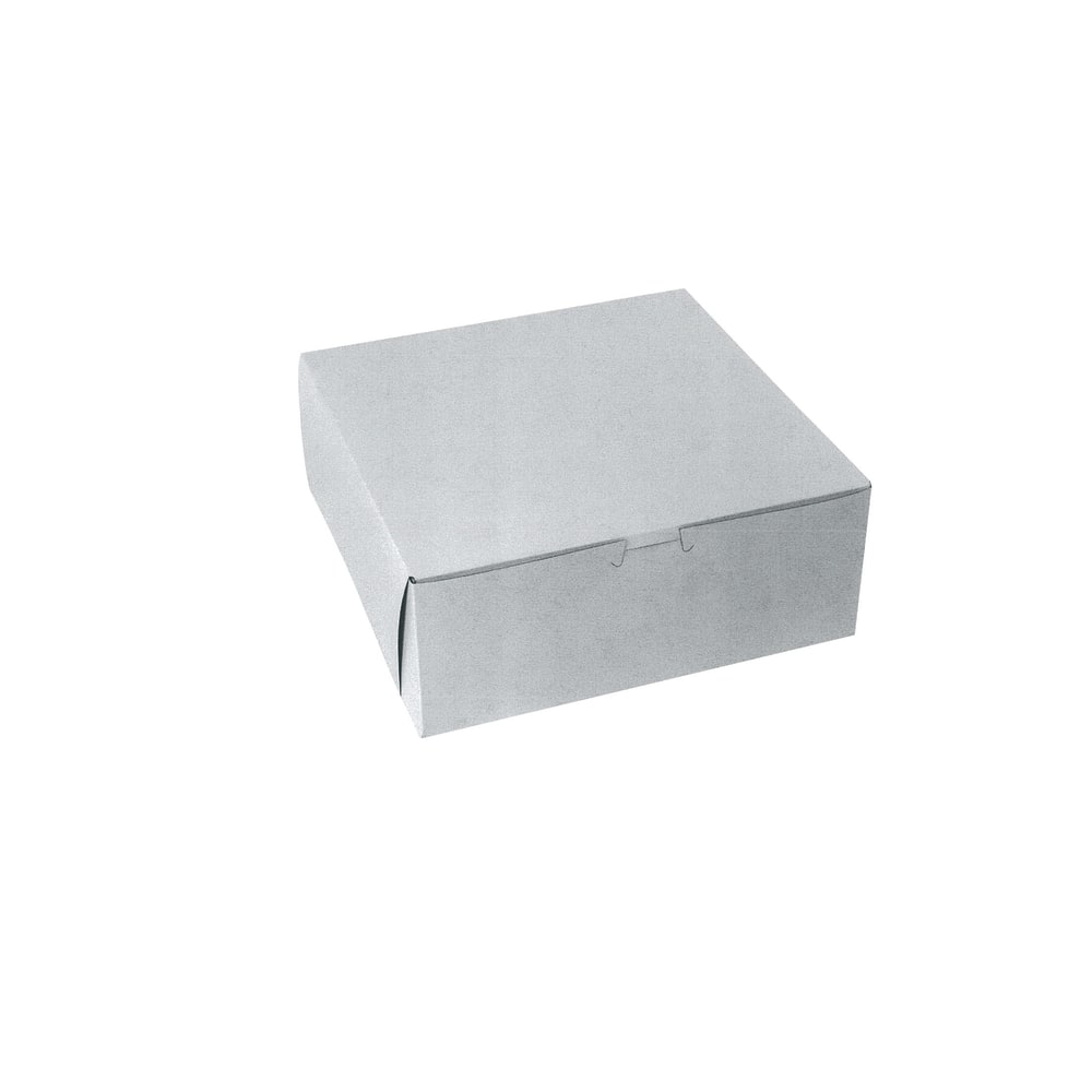 Cake Boxes, 10in x 10in x 4in, White, Case Of 100