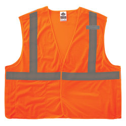 Ergodyne GloWear Breakaway Mesh Hi-Vis Type-R Class 2 Safety Vest, 3X, Orange