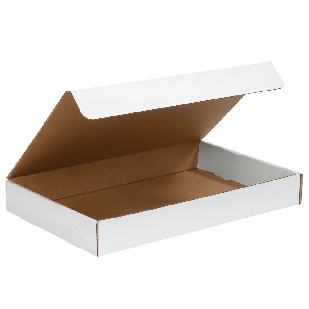 Partners Brand Literature Mailers, 17in x 11in x 2 1/2in, White, Pack Of 25