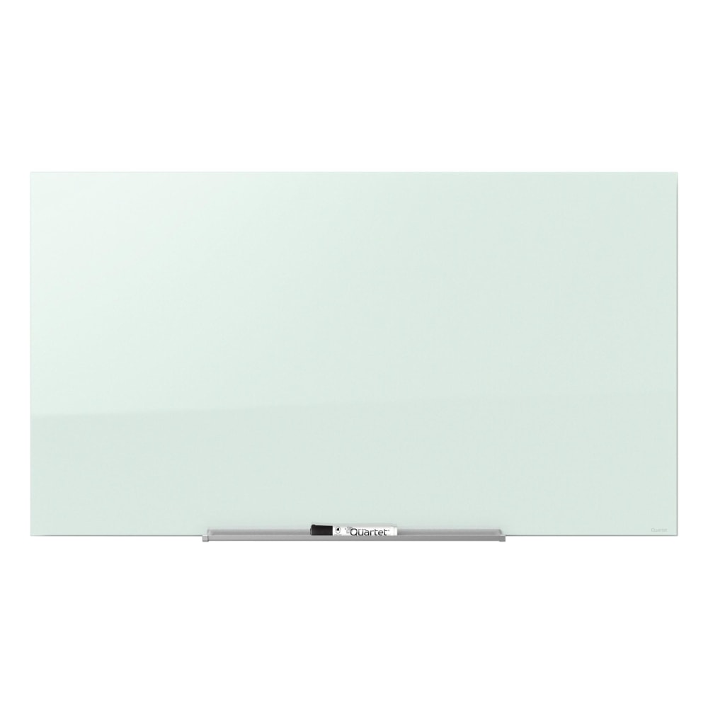 Quartet InvisaMount Magnetic Unframed Dry-Erase Whiteboard, 85in x 48in, White