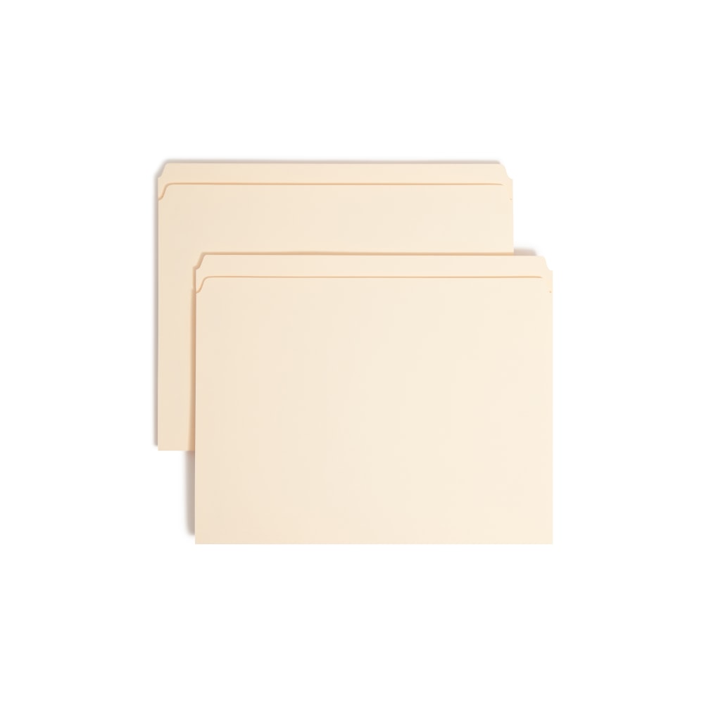Smead Manila Reinforced Tab Fastener Folders, 3/4in Expansion, 8 1/2in x 11in, Letter, Manila, Box of 50