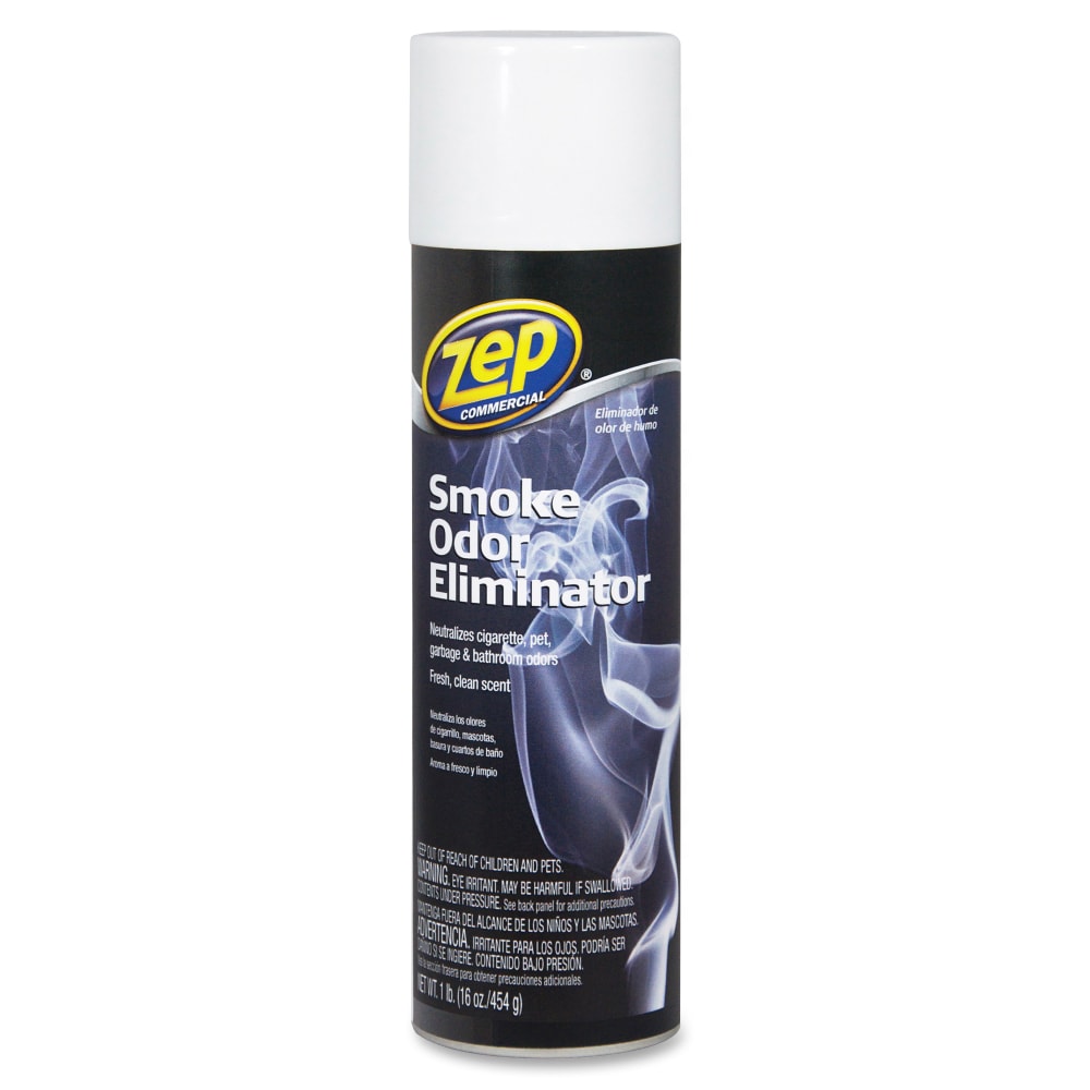Zep Professional Strength Smoke Odor Eliminator - Aerosol - 16 oz - Crisp Mountain Fresh - Odor Neutralizer - 12 / Carton