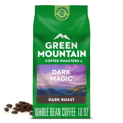 Green Mountain Coffee Whole Bean Coffee, Dark Roast, Dark Magic, 18 Oz Per Bag