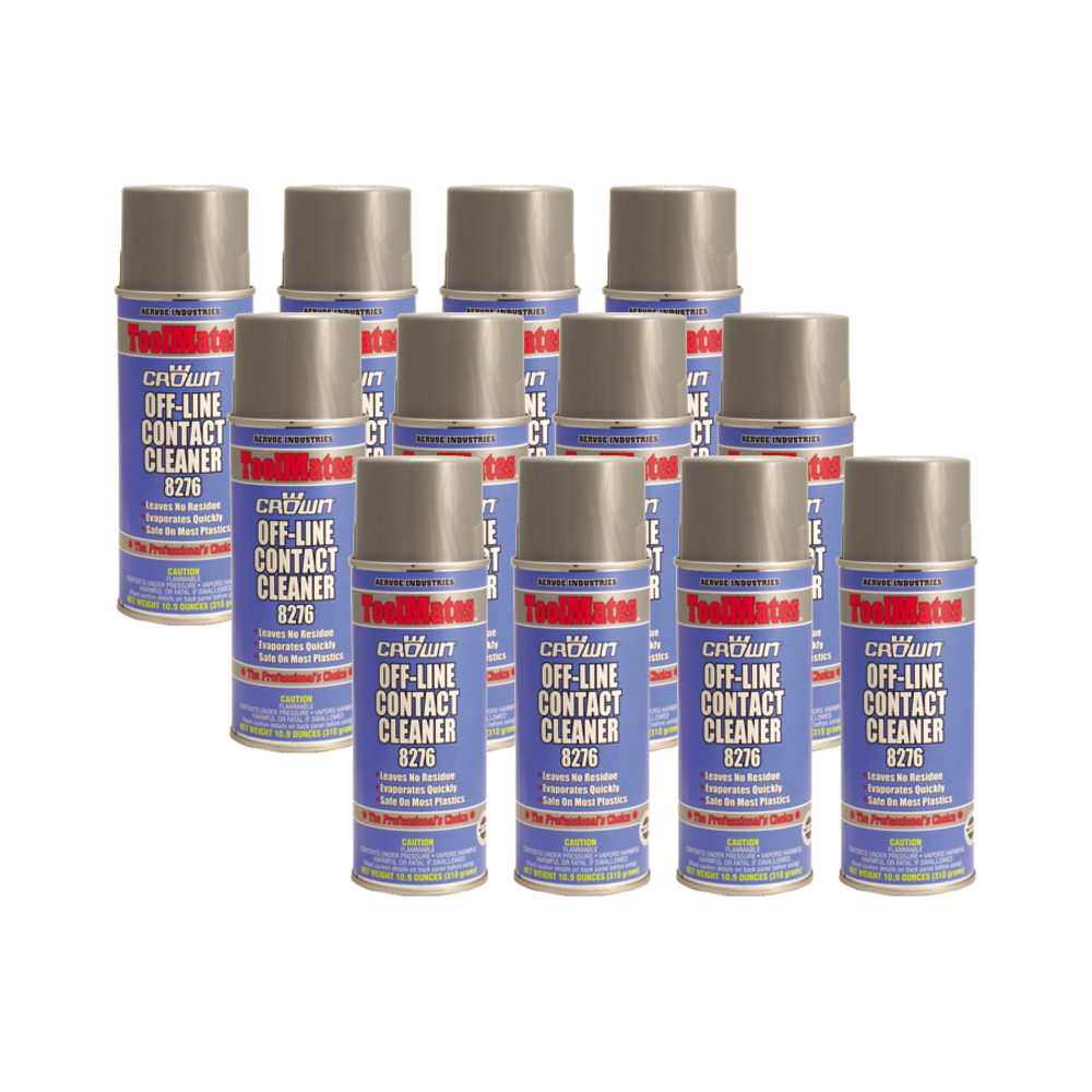 Aervoe Off Line Aerosol Contact Cleaner, 10.9 Oz Can, Case Of 12