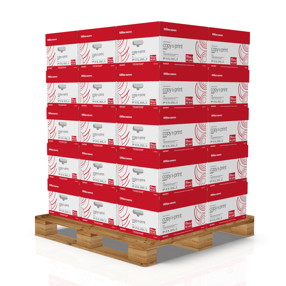Domtar Multi-Use Printer & Copy Paper, 300 Reams, White, Legal (8.5inx14in), 150000 Sheets Per Pallet, 20 Lb, 92 Brightness, ( - 854001ODPL