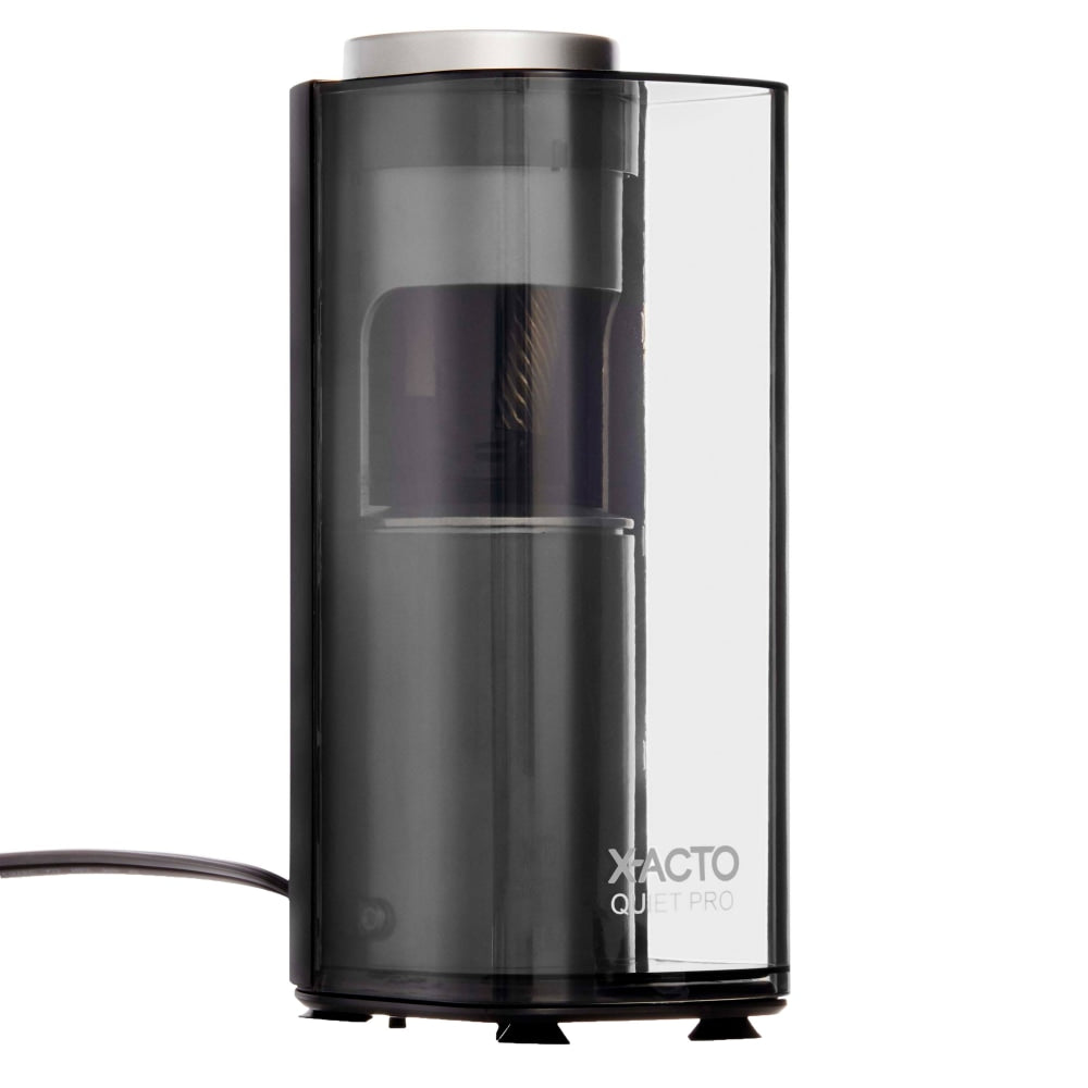 X-ACTO Quiet Pro Electric Pencil Sharpener, Black