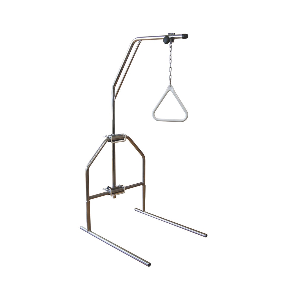 Medline Standard Trapeze Bar, Fixed, Without Base, Chrome
