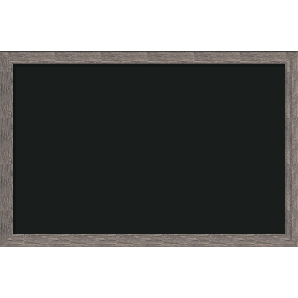 U Brands Magnetic Chalkboard, 36in X 24in, Decor Rustic Frame, Actual Size 35in X 23in (4549U00-01)