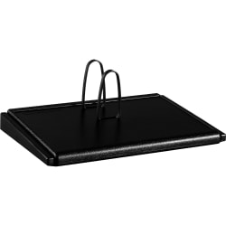 AT-A-GLANCE Loose-Leaf 19 Style Desk Calendar Base, 2 Ring, 3 1/2in x 3 3/4in Page Size, Black