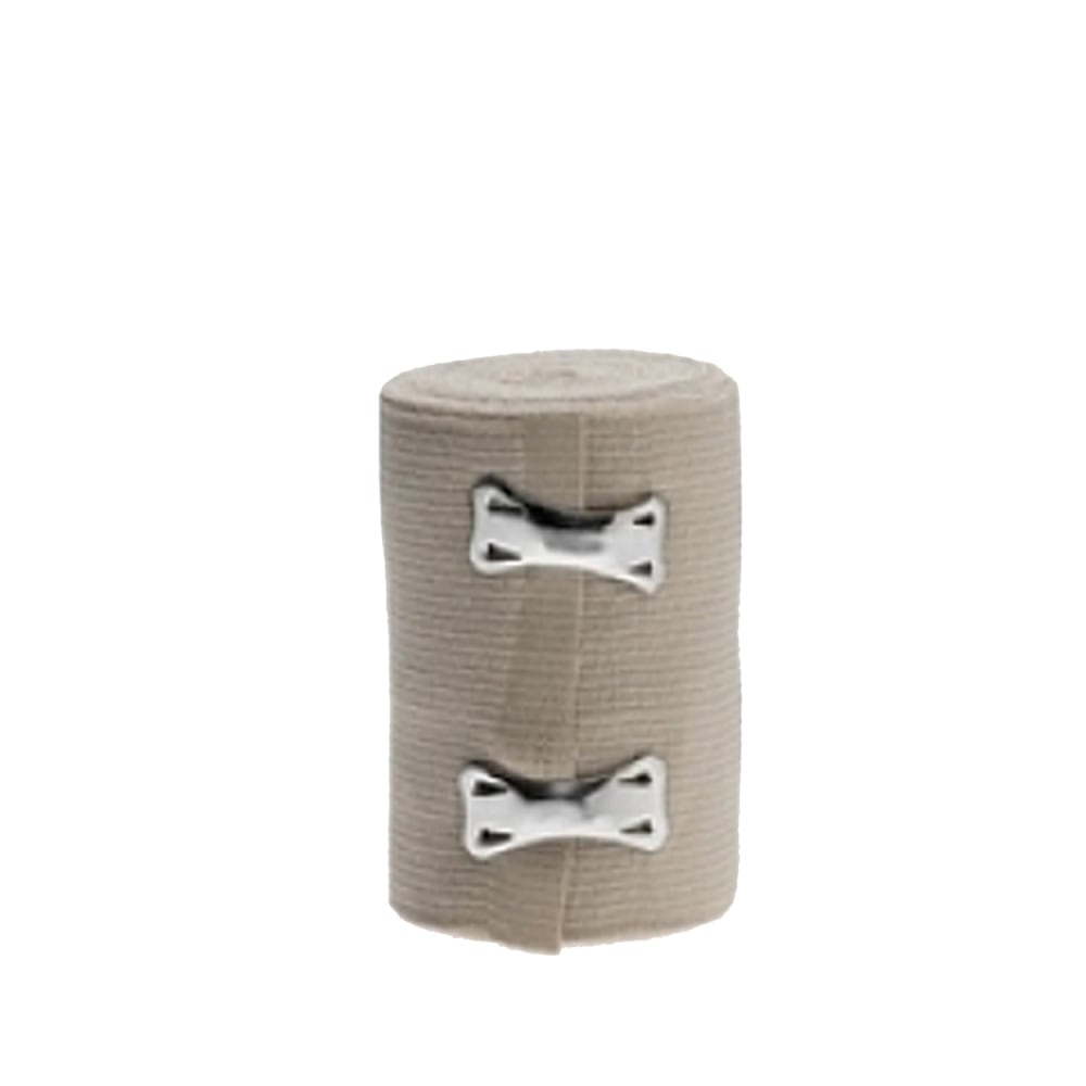 Medline Sure-Wrap Nonsterile Elastic Bandages, 3in x 5 Yd., Tan, Pack Of 50