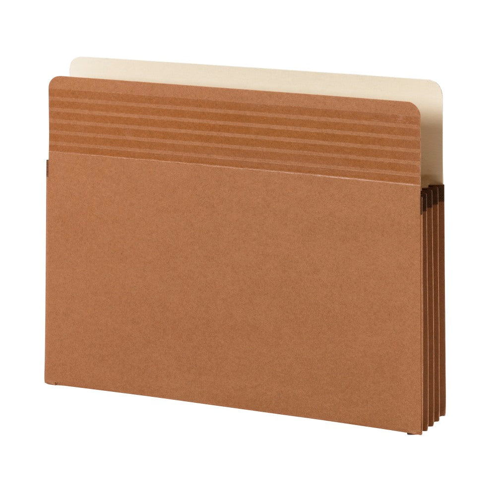 Smead Easy Grip Pockets, 3 1/2in Expansion, Letter Size, 30% Recycled, Redrope, Pack Of 25