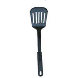 Winco Slotted Nylon Spatula, 12in, Black