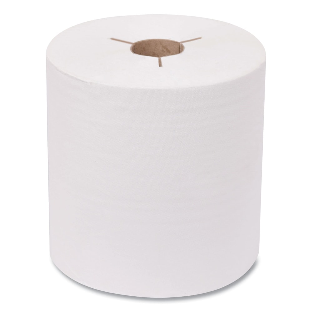 Tork Advanced Hand Towel Roll, Notched, 1-Ply, 8in x 800 ft, White, 6 Rolls/Carton