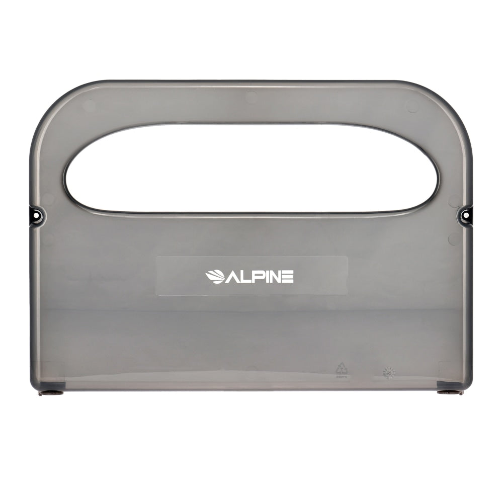 Alpine Industries Black Half-Fold Toilet Seat Cover Dispenser