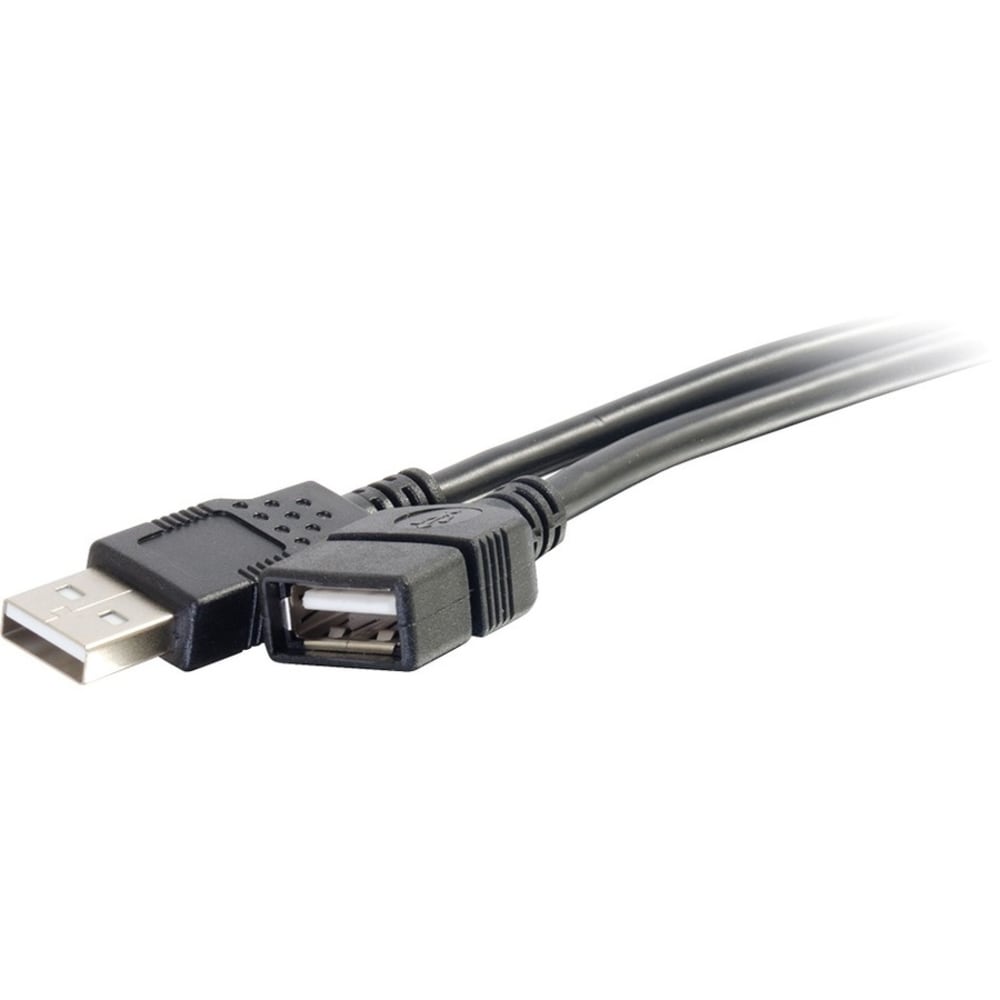 C2G 2m USB Extension Cable - USB 2.0 A to USB - M/F - Type A Male USB - Type A Female USB - 6ft - Black