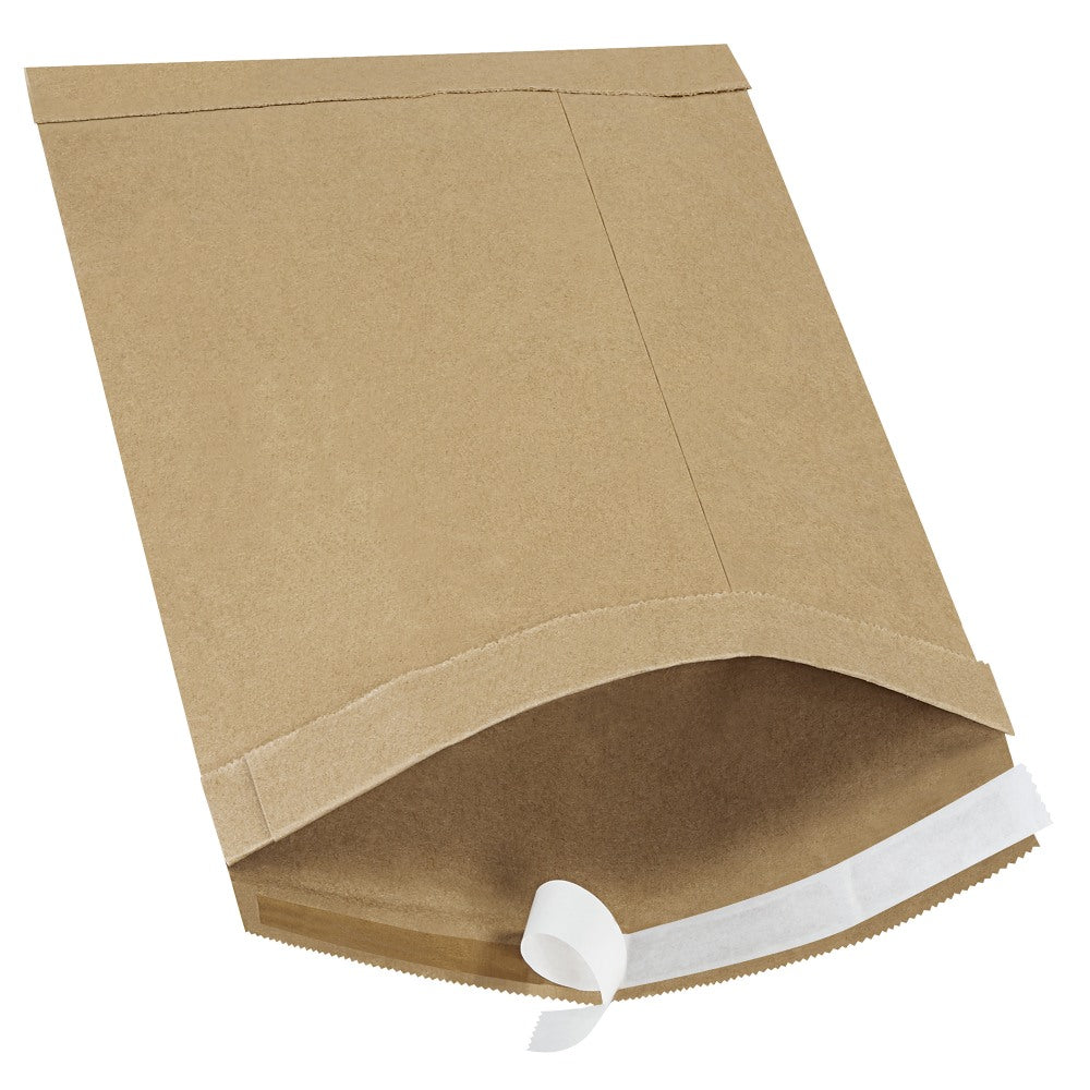 Partners Brand Kraft Self-Seal Padded Mailers, #3, 8 1/2in x 14 1/2in, Pack Of 100