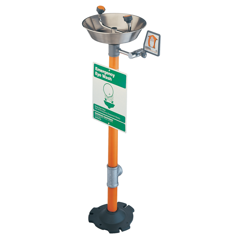 Pedestal Mounted Eye Washes, 12 in