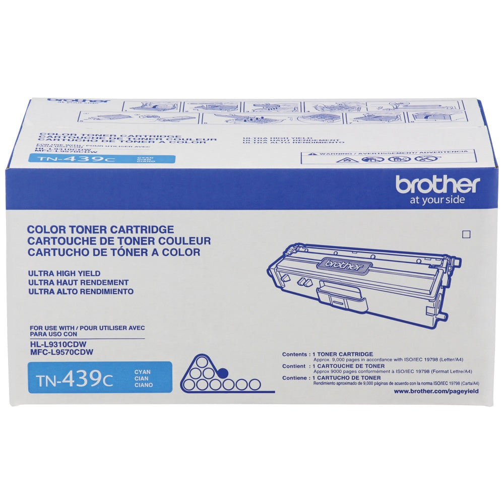 Brother TN-439 Cyan Extra-High Yield Toner Cartridge, TN-439C