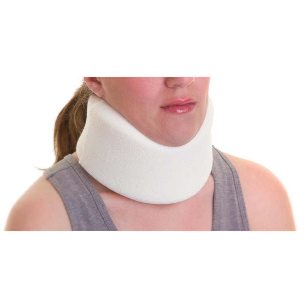 Medline Firm Foam Cervical Collar, X-Large, 3in x 21in, White