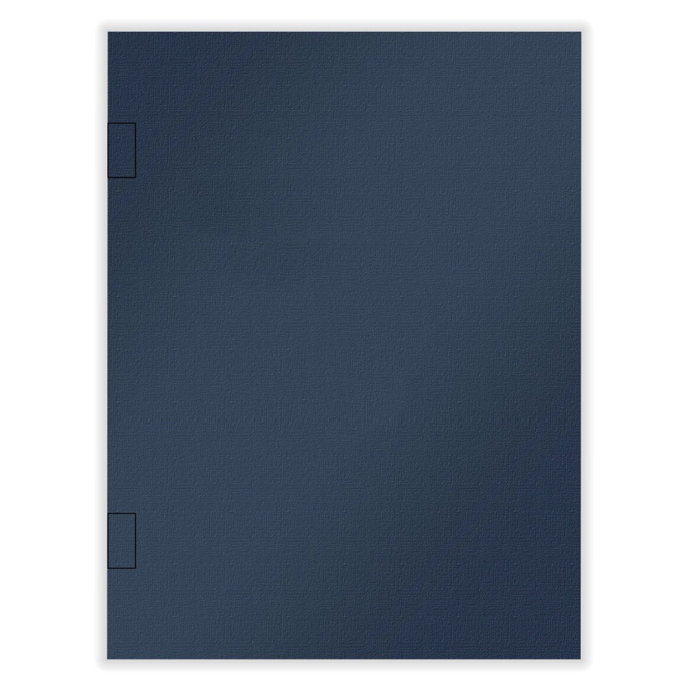 ComplyRight Tax Presentation Folder, Report Cover, Spine, Side-Staples Tabs, Navy Blue, 8-5/8in x 11-1/4in, Pack of 50
