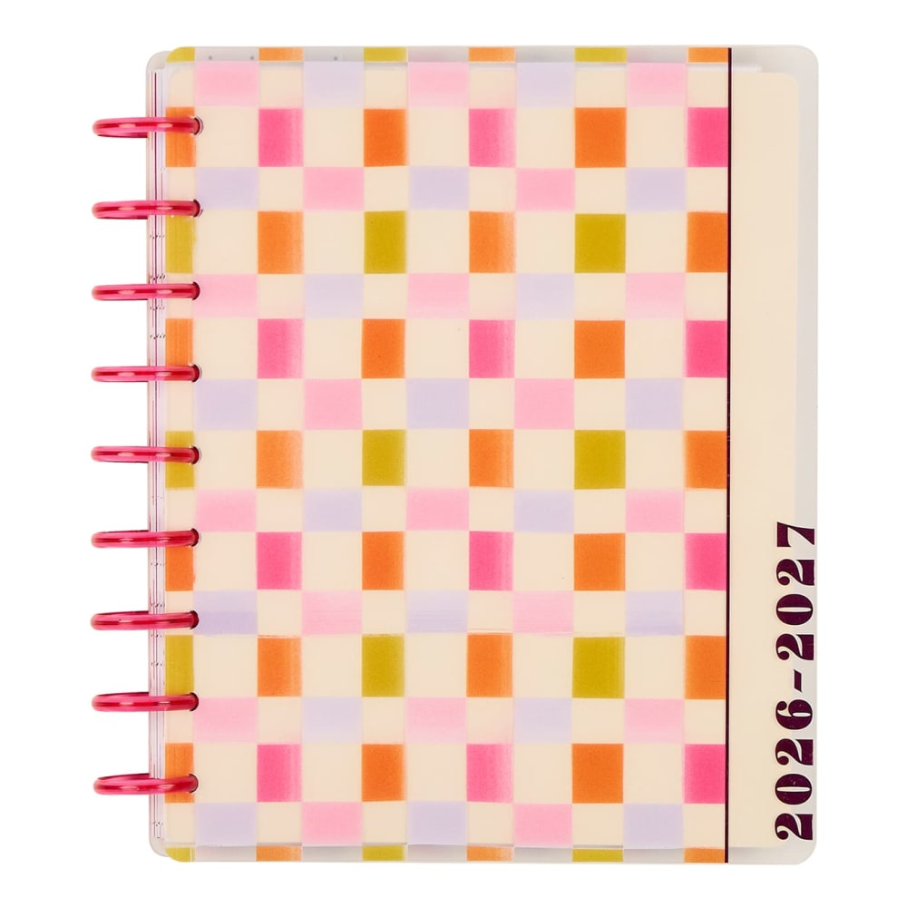 Happy Planner Monthly/Weekly Classic Disc-Bound Planner, 7in x 9-1/4in, Sunshine Blooms, July 2026 to June 2027, Total Quantity 1
