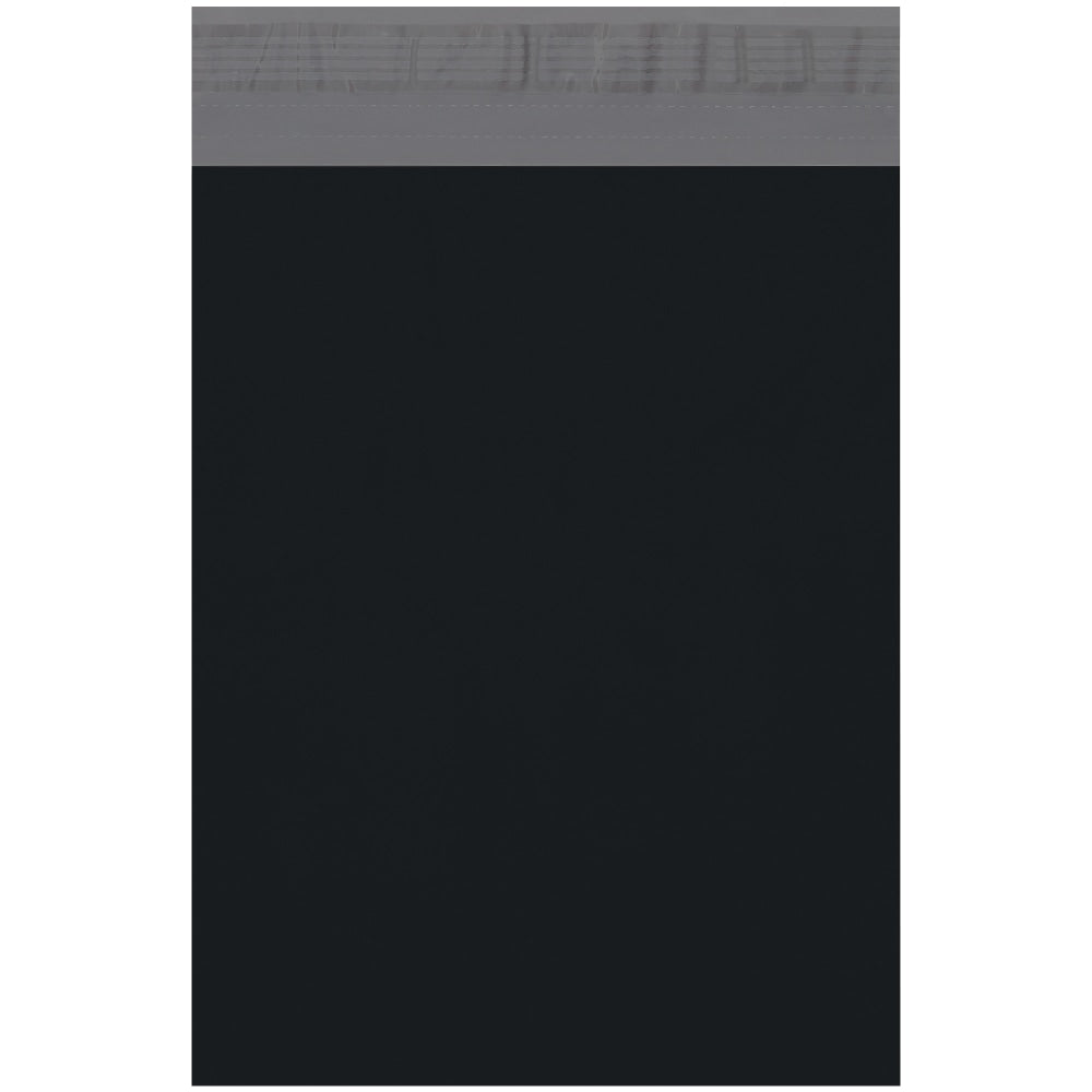 Partners Brand 10in x 13in Poly Mailers, Black, Case Of 100 Mailers