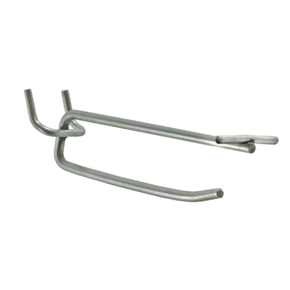 Azar Displays Galvanized Metal Flip Scan Hooks, 4in, Pack Of 50 Hooks